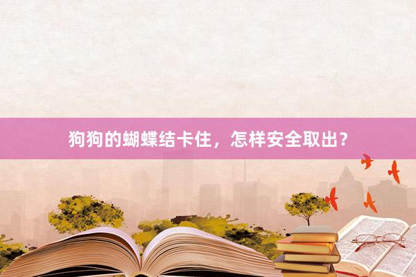 狗狗的蝴蝶结卡住,怎样安全取出?